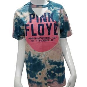 NWOT PINK FLOYD BAND TEE TIE-DYE CHOKER TEE SIZE MEDIUM